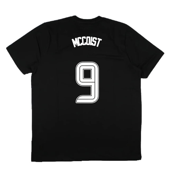 2023-2024 Rangers Players Travel Logo Tee (Black) (McCoist 9)