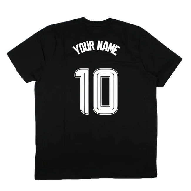 2023-2024 Rangers Players Travel Logo Tee (Black) (Your Name)