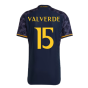 2023-2024 Real Madrid Authentic Away Shirt (Valverde 15)