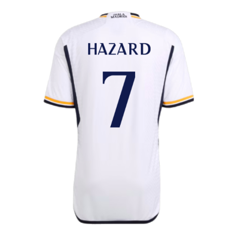2023-2024 Real Madrid Authentic Home Shirt (Hazard 7)