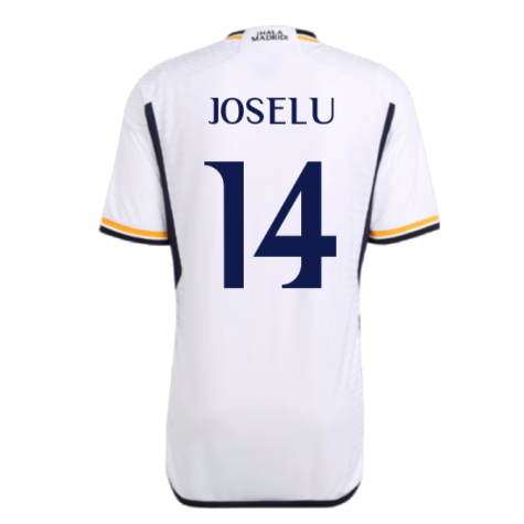 2023-2024 Real Madrid Authentic Home Shirt (Joselu 14)