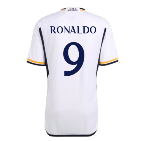 2023-2024 Real Madrid Authentic Home Shirt (Ronaldo 9)