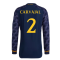2023-2024 Real Madrid Authentic Long Sleeve Away Shirt (Carvajal 2)