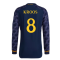 2023-2024 Real Madrid Authentic Long Sleeve Away Shirt (Kroos 8)