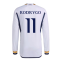 2023-2024 Real Madrid Authentic Long Sleeve Home Shirt (Rodrygo 11)