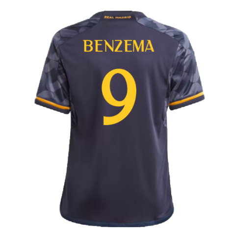2023-2024 Real Madrid Away Shirt (Kids) (Benzema 9)