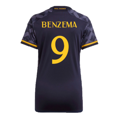 2023-2024 Real Madrid Away Shirt (Ladies) (Benzema 9)