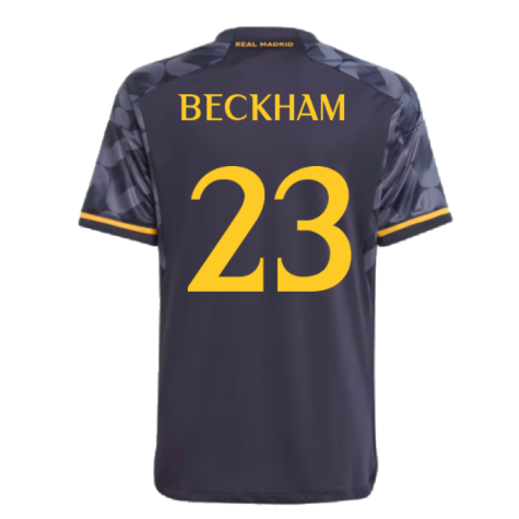 2023-2024 Real Madrid Away Youth Kit (Beckham 23)