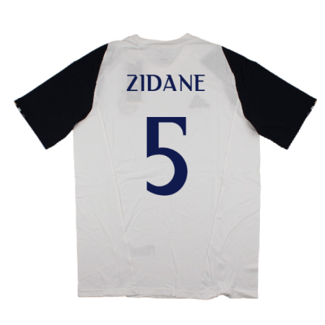 2023-2024 Real Madrid Core Tee (White) (Zidane 5)