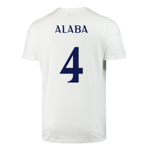 2023-2024 Real Madrid DNA Graphic Tee (White) (Alaba 4)