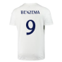 2023-2024 Real Madrid DNA Graphic Tee (White) (Benzema 9)