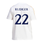 2023-2024 Real Madrid DNA Tee (White) (Rudiger 22)