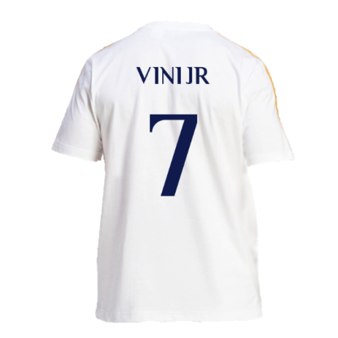 2023-2024 Real Madrid DNA Tee (White) (Vini Jr 7)