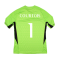 2023-2024 Real Madrid Home Goalkeeper Shirt (Solar Green) - Kids (COURTOIS 1)