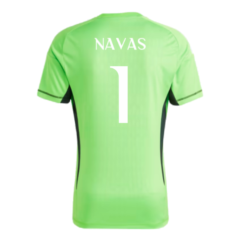 2023-2024 Real Madrid Home Goalkeeper Shirt (Solar Green) (NAVAS 1)