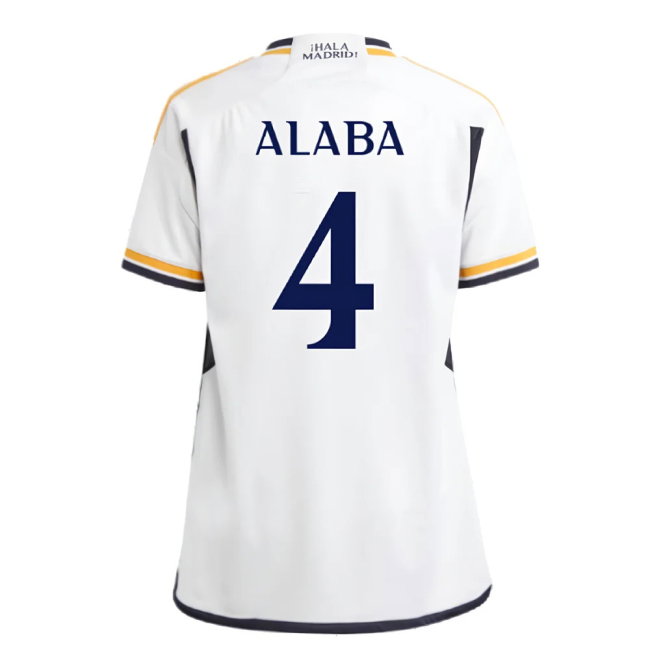 2023-2024 Real Madrid Home Shirt (Kids) (Alaba 4)