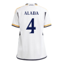 2023-2024 Real Madrid Home Shirt (Kids) (Alaba 4)