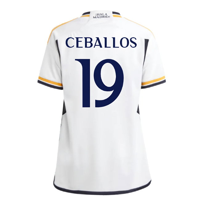 2023-2024 Real Madrid Home Shirt (Kids) (Ceballos 19)