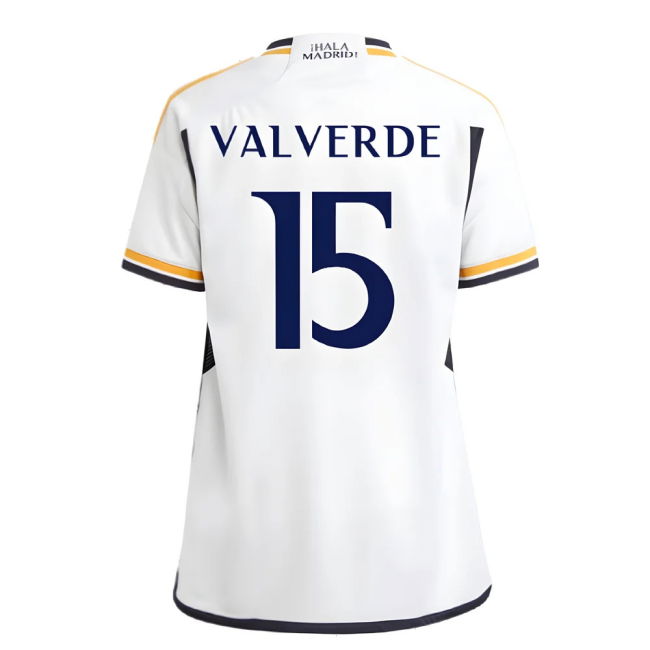 2023-2024 Real Madrid Home Shirt (Kids) (Valverde 15)