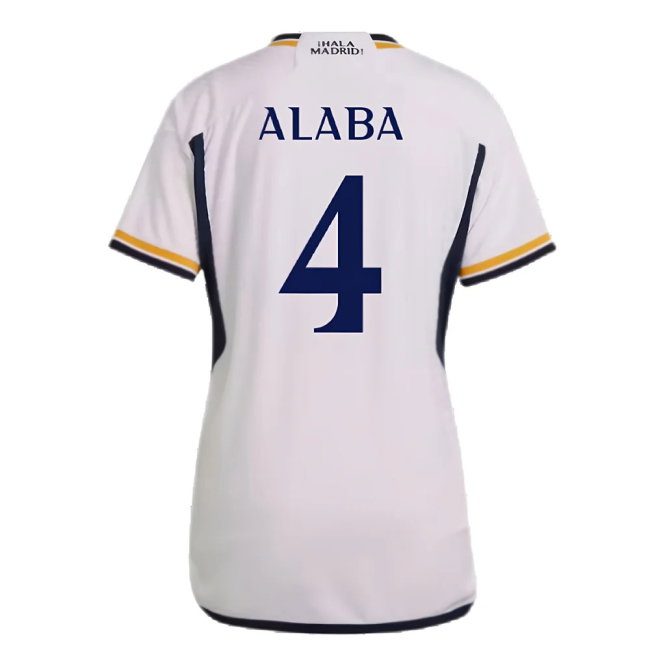 2023-2024 Real Madrid Home Shirt (Ladies) (Alaba 4)