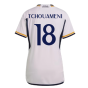 2023-2024 Real Madrid Home Shirt (Ladies) (Tchouameni 18)