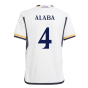 2023-2024 Real Madrid Home Youth Kit (Alaba 4)