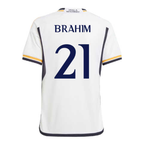 2023-2024 Real Madrid Home Youth Kit (Brahim 21)