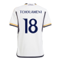 2023-2024 Real Madrid Home Youth Kit (Tchouameni 18)