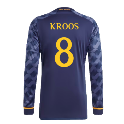 2023-2024 Real Madrid Long Sleeve Away Shirt (Kroos 8)