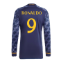 2023-2024 Real Madrid Long Sleeve Away Shirt (Ronaldo 9)