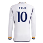 2023-2024 Real Madrid Long Sleeve Home Shirt (Figo 10)