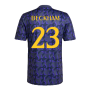 2023-2024 Real Madrid Pre-Match Shirt (Shadow Navy) (Beckham 23)