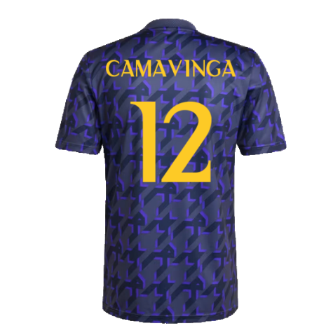 2023-2024 Real Madrid Pre-Match Shirt (Shadow Navy) (Camavinga 12)