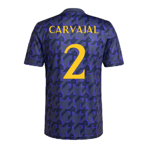 2023-2024 Real Madrid Pre-Match Shirt (Shadow Navy) (Carvajal 2)