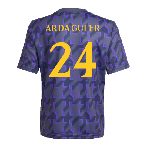 2023-2024 Real Madrid Pre-Match Shirt (Shadow Navy) - Kids (Arda Guler 24)