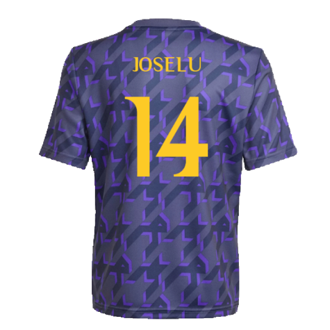 2023-2024 Real Madrid Pre-Match Shirt (Shadow Navy) - Kids (Joselu 14)