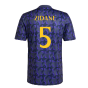2023-2024 Real Madrid Pre-Match Shirt (Shadow Navy) (Zidane 5)