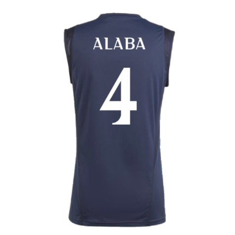 2023-2024 Real Madrid Sleeveless Jersey (Legend Ink) (Alaba 4)