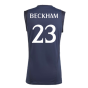 2023-2024 Real Madrid Sleeveless Jersey (Legend Ink) (Beckham 23)