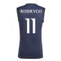 2023-2024 Real Madrid Sleeveless Jersey (Legend Ink) (Rodrygo 11)