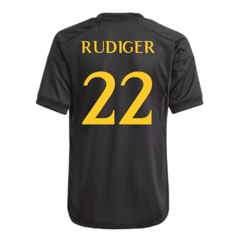 2023-2024 Real Madrid Third Shirt (Kids) (Rudiger 22)