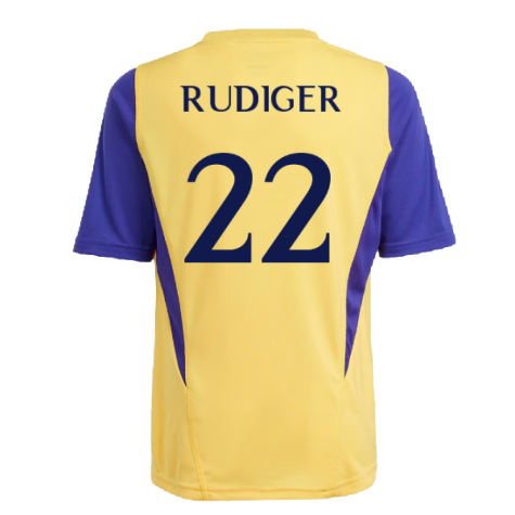 2023-2024 Real Madrid Training Shirt (Spark) - Kids (Rudiger 22)