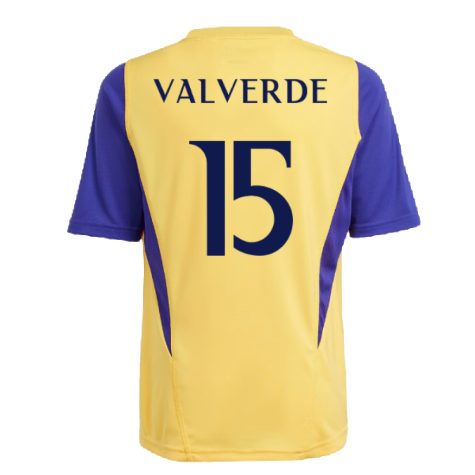 2023-2024 Real Madrid Training Shirt (Spark) - Kids (Valverde 15)