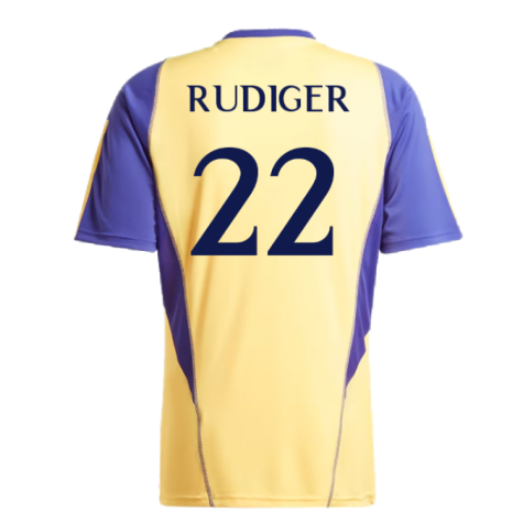 2023-2024 Real Madrid Training Shirt (Spark) (Rudiger 22)