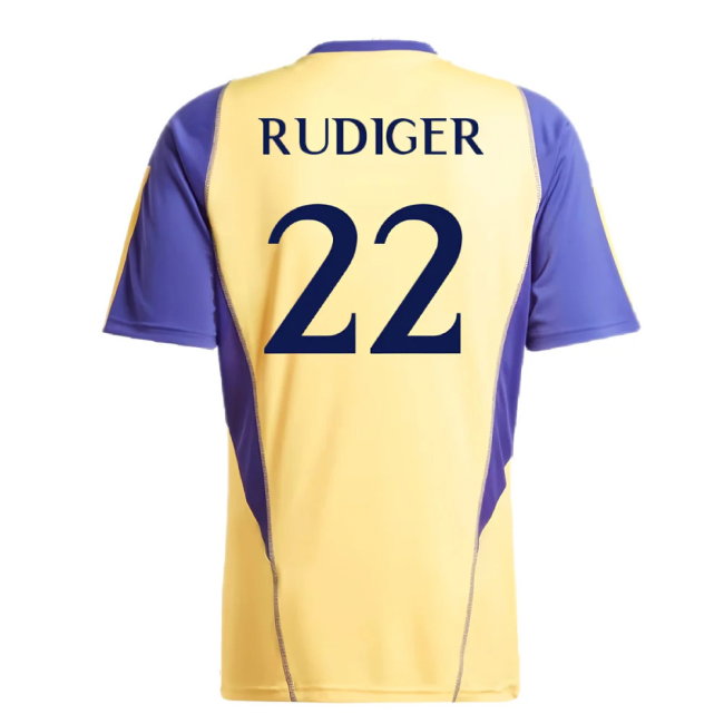 2023-2024 Real Madrid Training Shirt (Spark) (Rudiger 22)