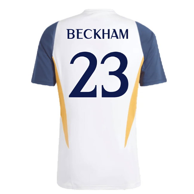 2023-2024 Real Madrid Training Shirt (White) (Beckham 23)