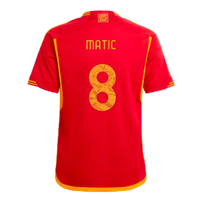2023-2024 Roma Home Shirt (Kids) (MATIC 8)