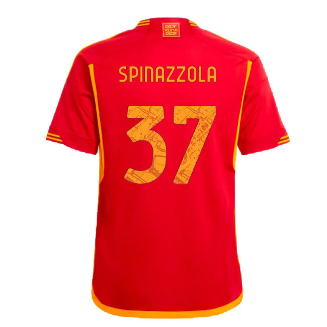 2023-2024 Roma Home Shirt (Kids) (SPINAZZOLA 37)