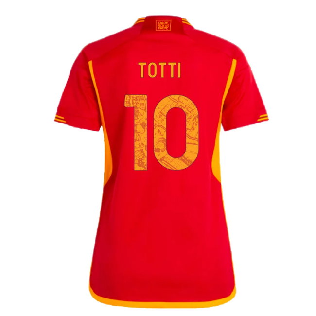 2023-2024 Roma Home Shirt (Ladies) (TOTTI 10)
