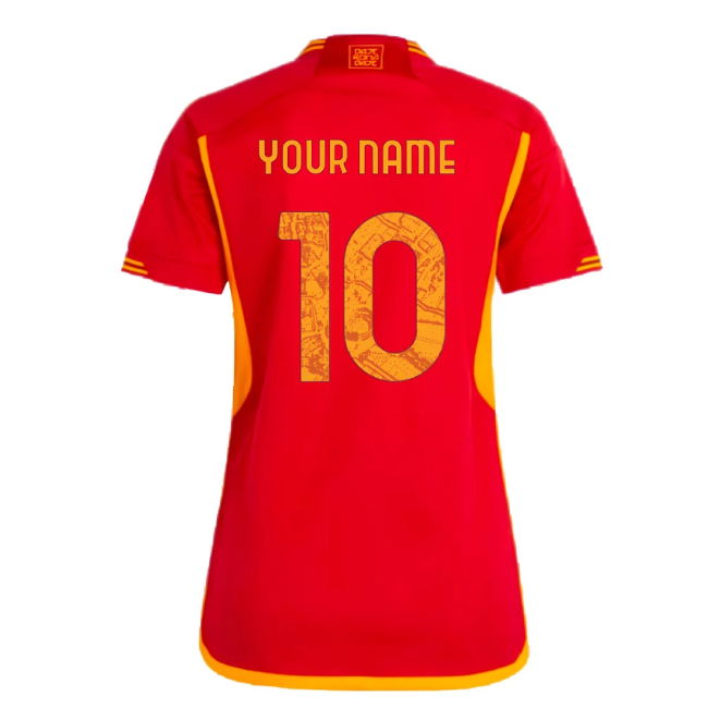 2023-2024 Roma Home Shirt (Ladies) (Your Name)